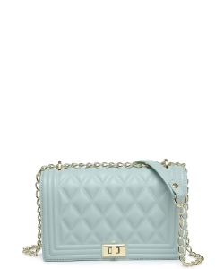 Quilted Crossbody Bag 716550 BLUE